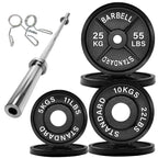 Olympic 2" Cast Iron Weight Plates for Strength Training