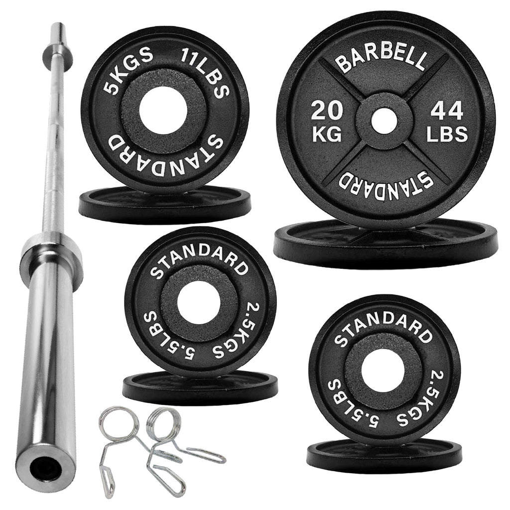 Olympic 2" Cast Iron Weight Plates for Strength Training