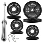 Olympic 2" Cast Iron Weight Plates for Strength Training