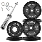 Olympic 2" Cast Iron Weight Plates for Strength Training