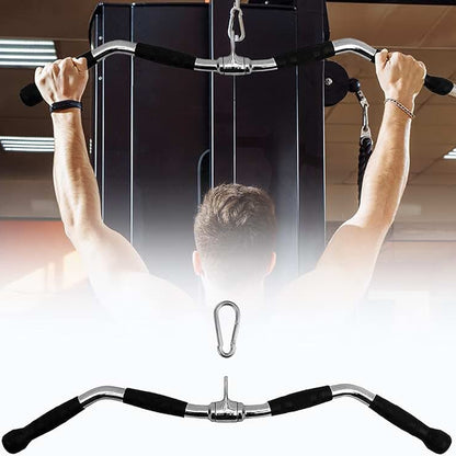 Cable Machine Attachments, Leg Cuff, Stirrup Handle, V‑Bar, Lat Bar, Straight Bar, D‑Row Bar, Curl Bar & Ankle Straps for Home Gym Strength