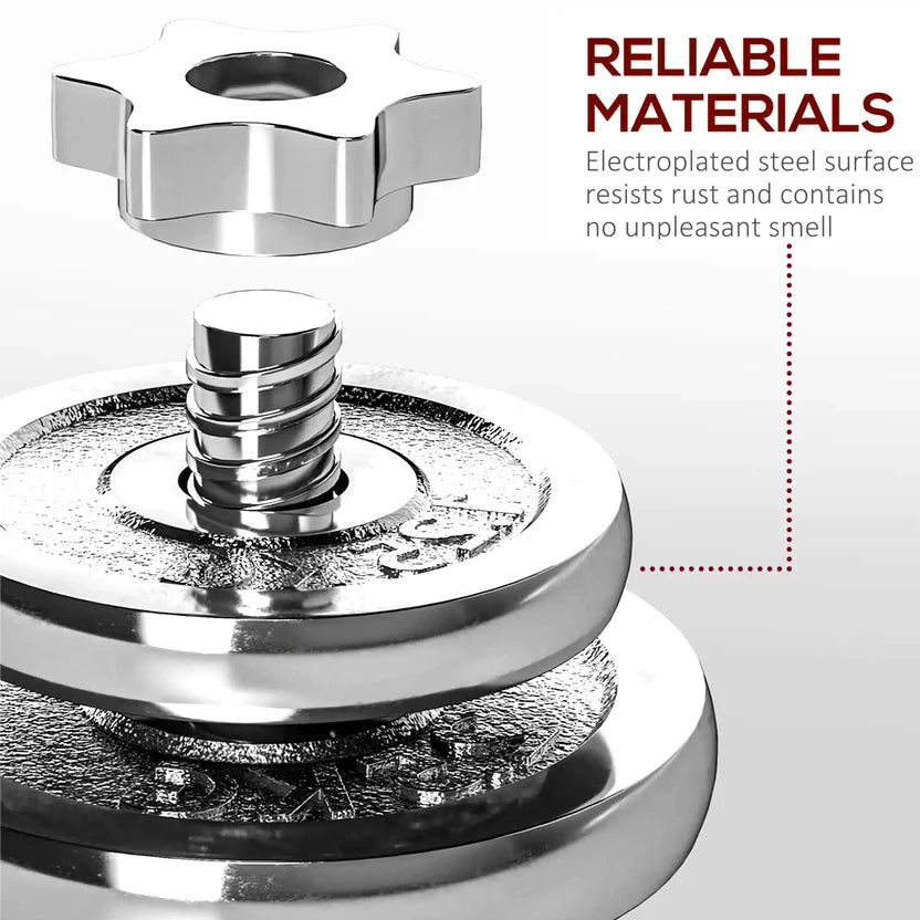 Close-up of a metal component with text about reliable materials