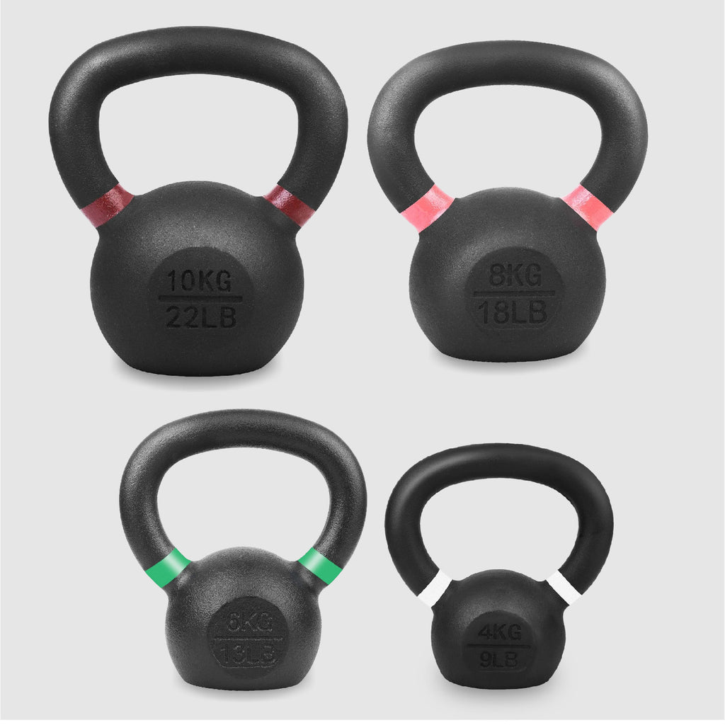 Cast Iron Kettlebells with Smooth Wide Handle for Training
