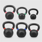 Cast Iron Kettlebells with Smooth Wide Handle for Training