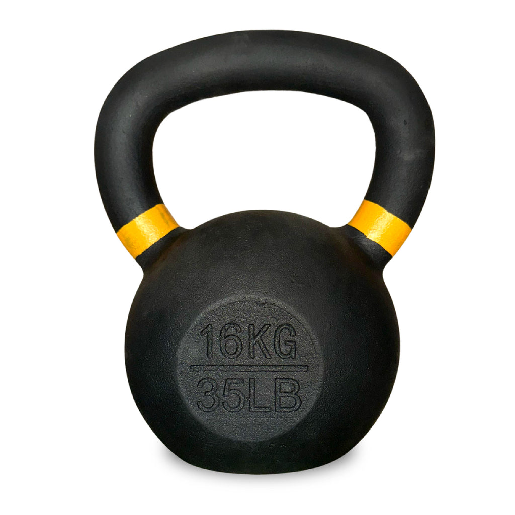 Cast Iron Kettlebells with Smooth Wide Handle for Training