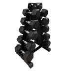 Hex Dumbbell Set 2.5–25kg with Optional 5-Tier Rack