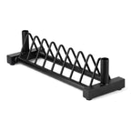 Horizontal Weight Plate Rack, Heavy-Duty Steel Olympic & Standard Plate Storage Holder