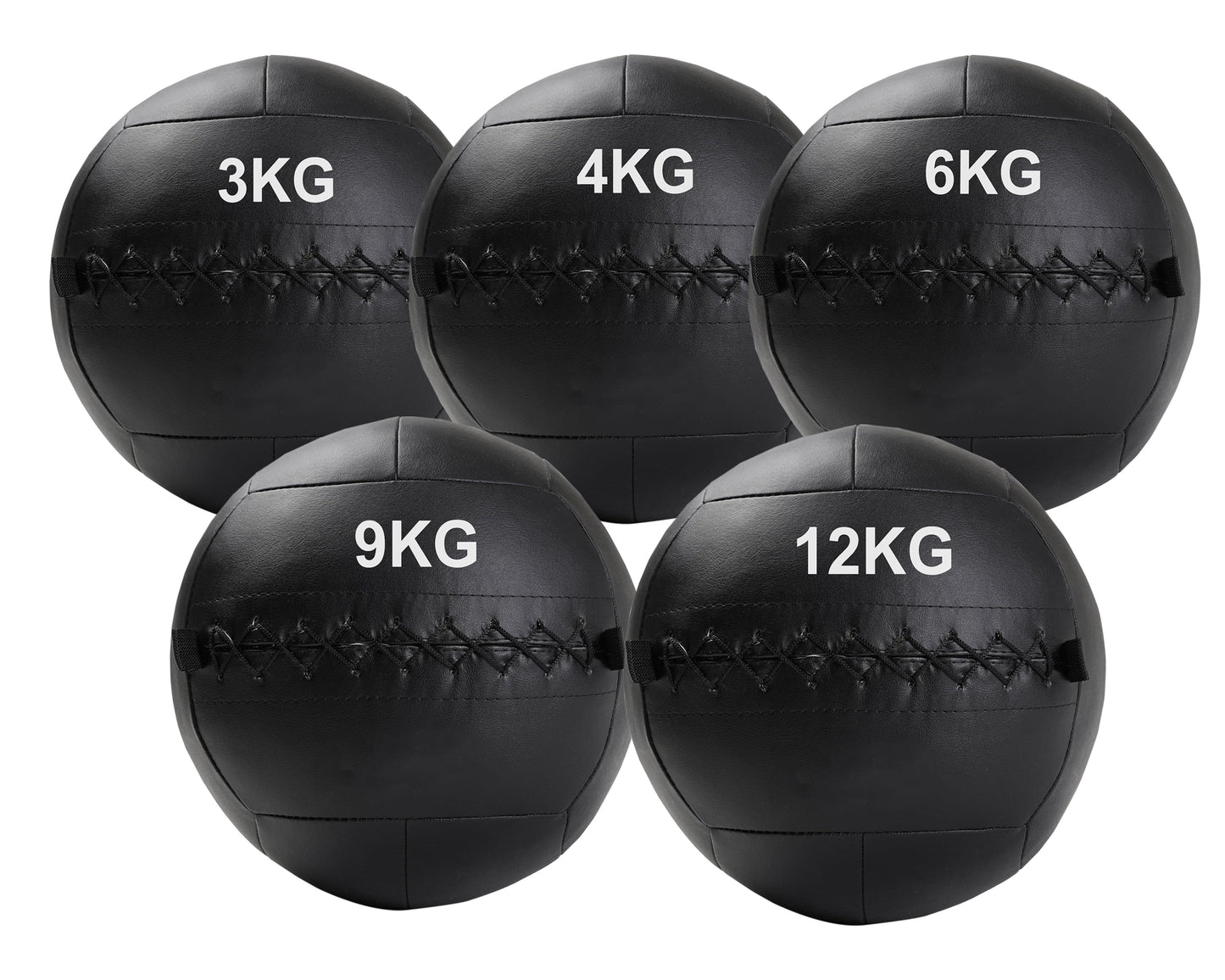 Premium Wallballs - Professional Grade Medicine Balls for CrossFit, HIIT & Core Training - 3kg to 12kg Double-Stitched Performance Balls with Textured Grip - Durable PVC Sand Filled Design for Full