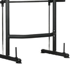 Black metal pull-up bar on a white background