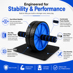 Double-Wheel Ab Roller with Knee Pad