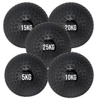 Set of black weighted balls with labeled weights on a white background