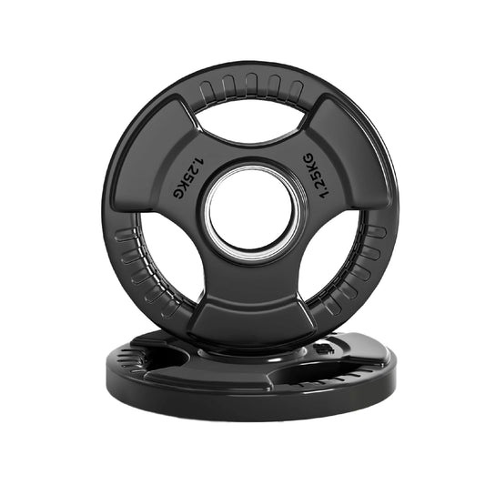 Premium Tri-Grip Olympic Weight Plate - Professional Fitness Equipment for Home and Commercial Gyms - Heavy-Duty Training Gear for Strength and Conditioning - High-Quality Exercise Accessories