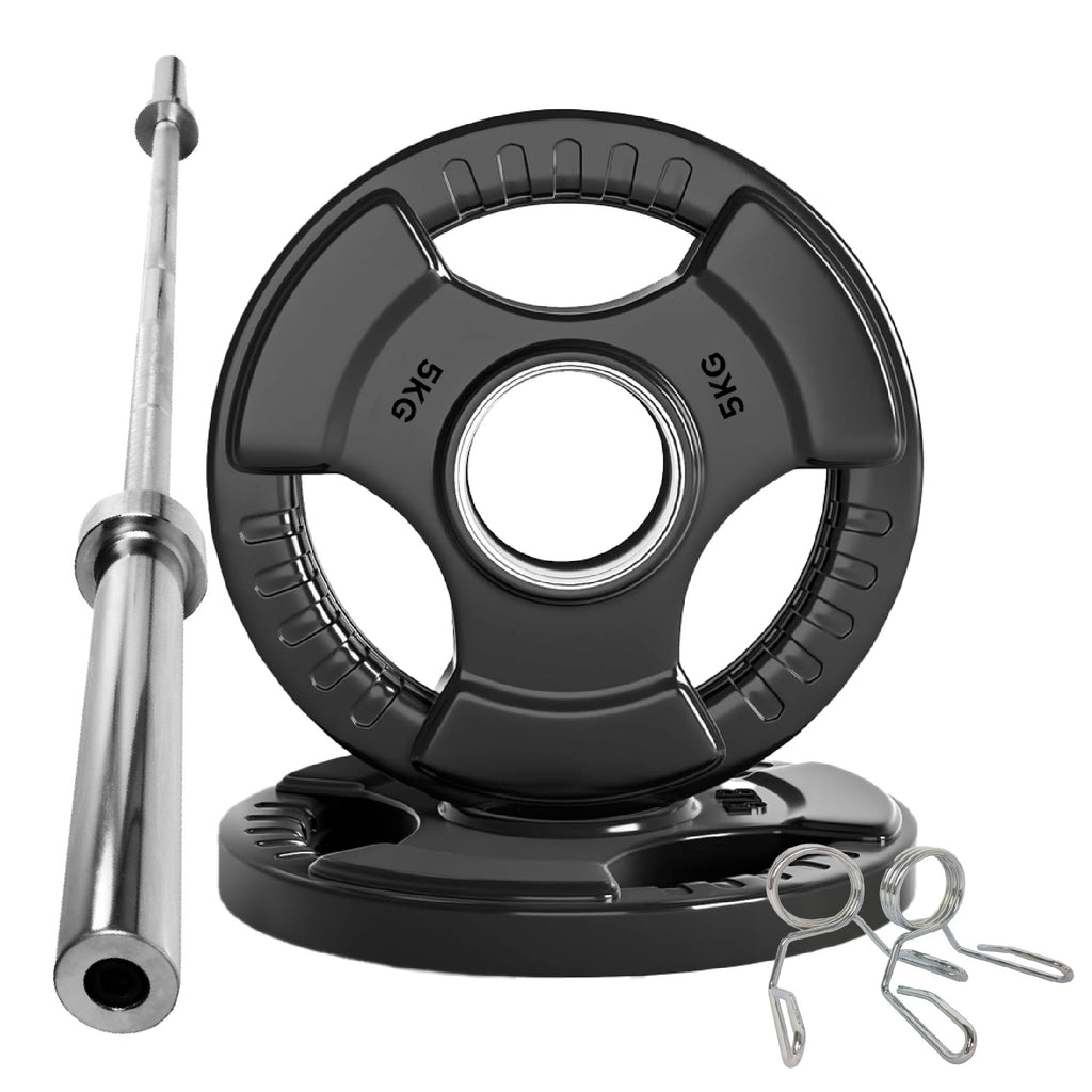 Premium Tri-Grip Olympic Weight Plate for Strength Training