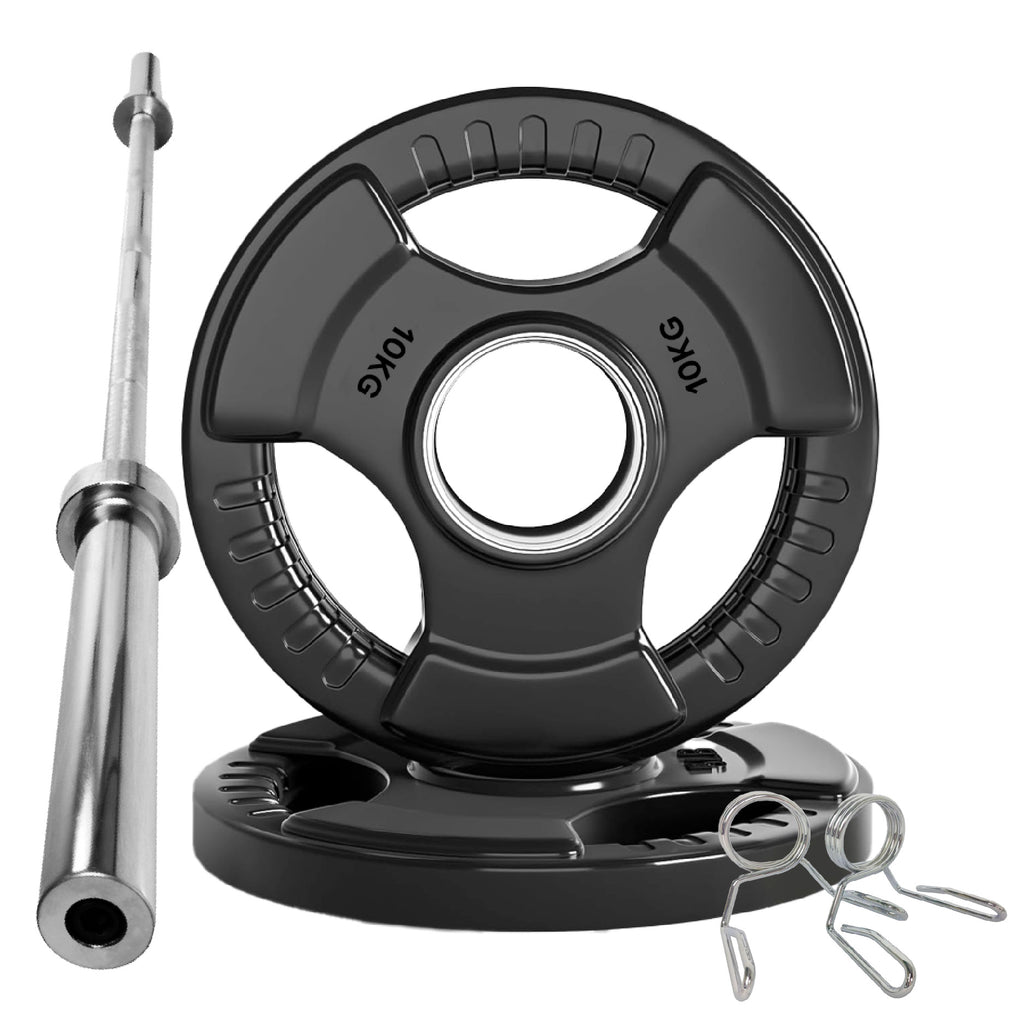 Premium Tri-Grip Olympic Weight Plate for Strength Training