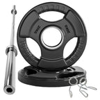 Premium Tri-Grip Olympic Weight Plate for Strength Training