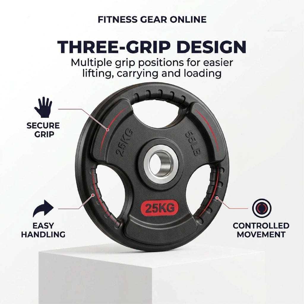 Tri-Grip Olympic Weight Plates