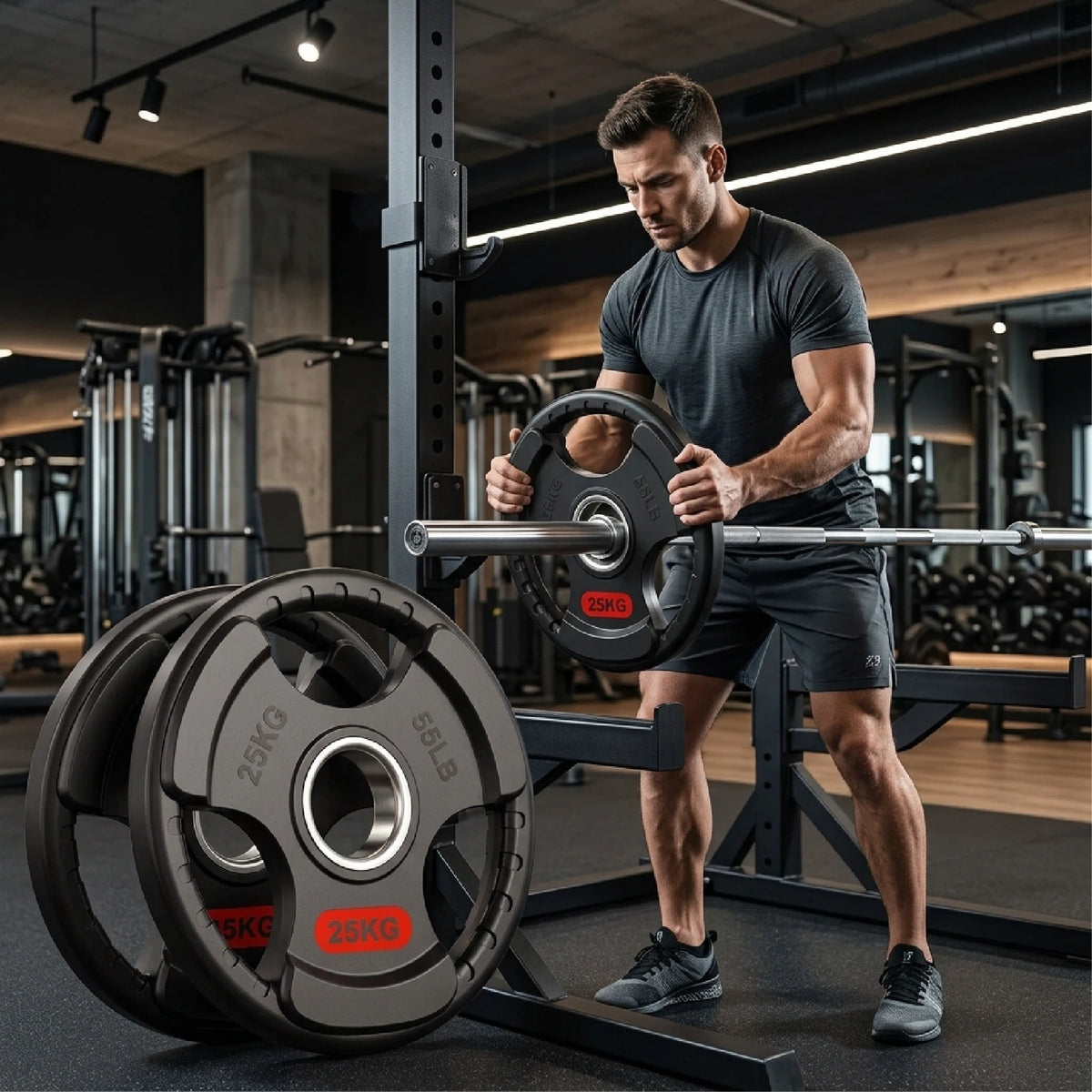 Tri-Grip Olympic Weight Plates