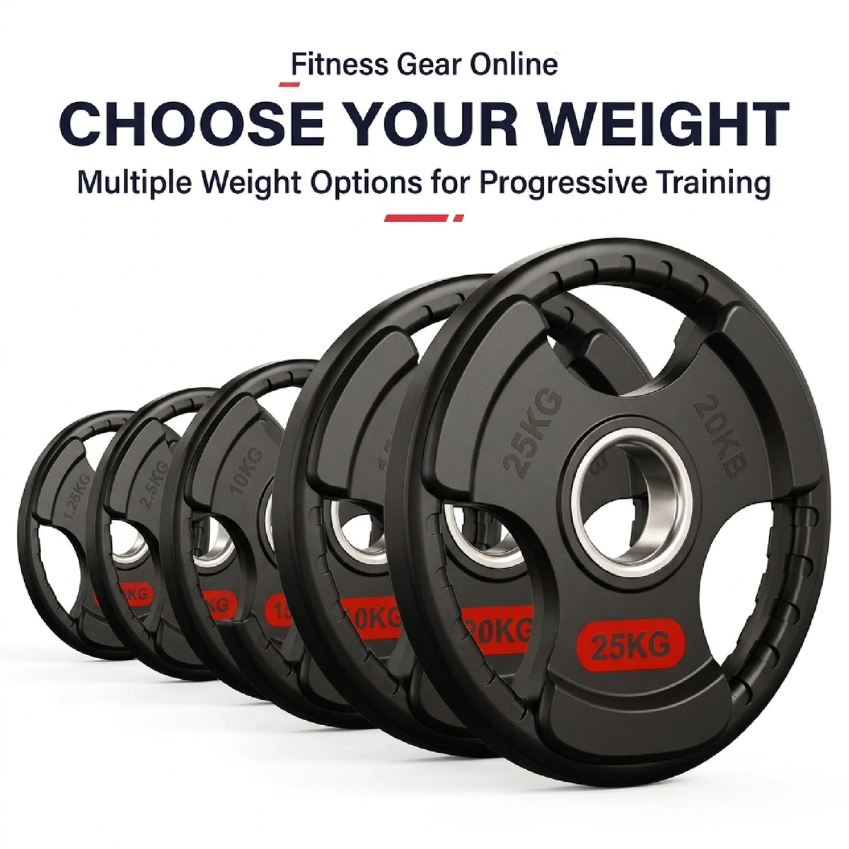 Tri-Grip Olympic Weight Plates