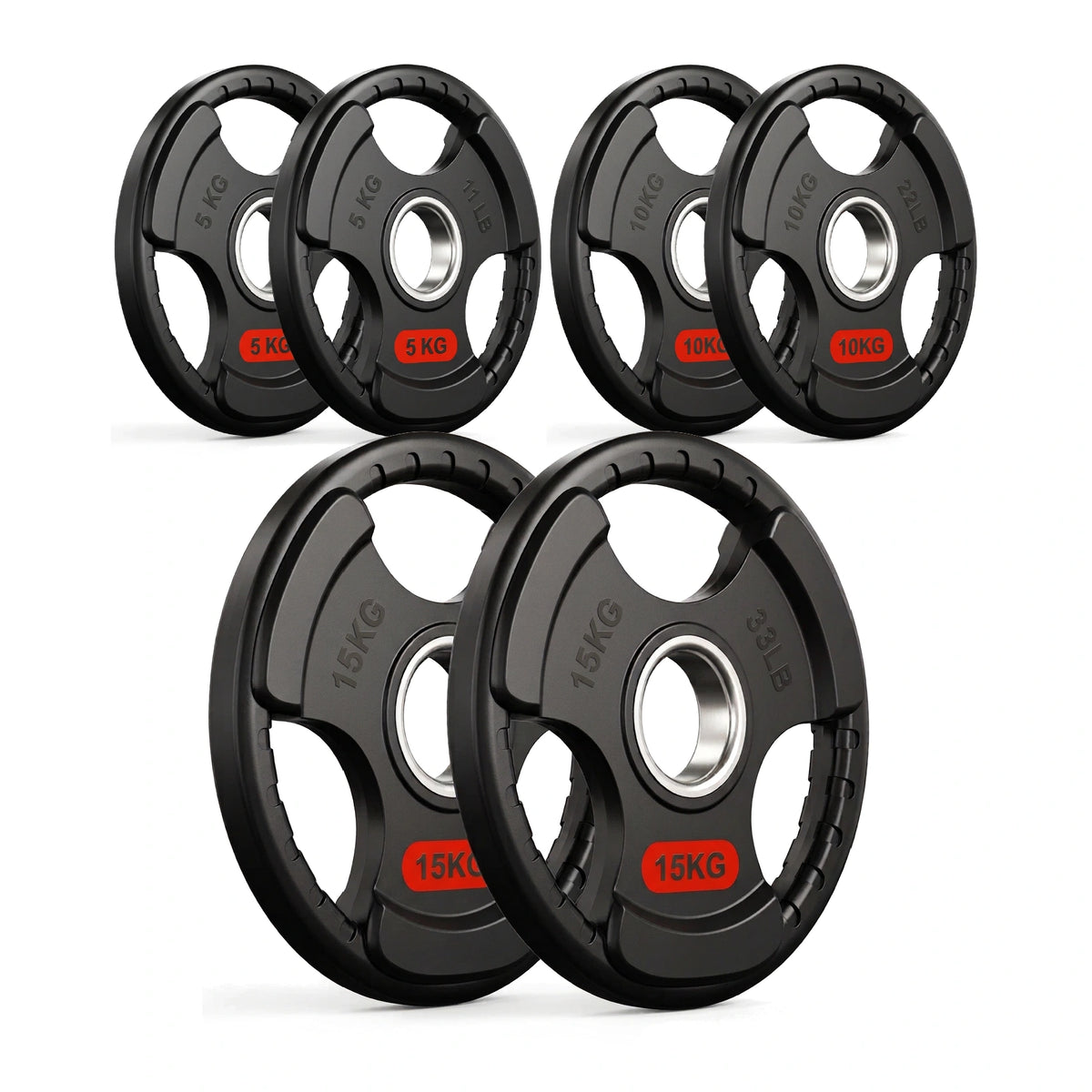 Tri-Grip Olympic Weight Plates