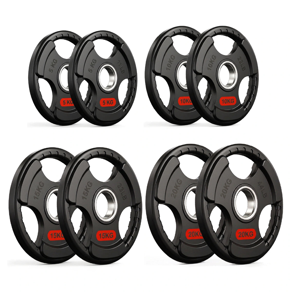 Tri-Grip Olympic Weight Plates
