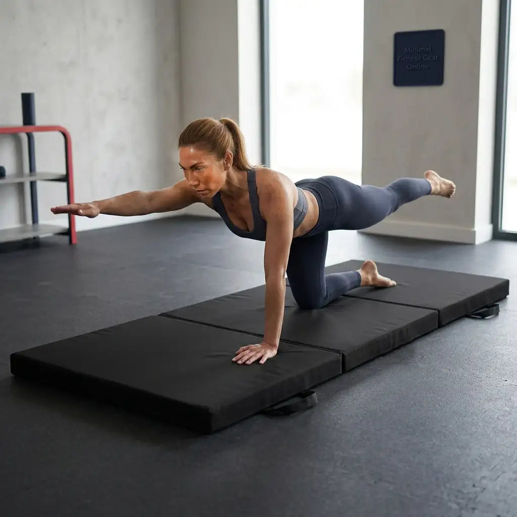 Tri Fold Gym Mat with 5cm Thick Foam