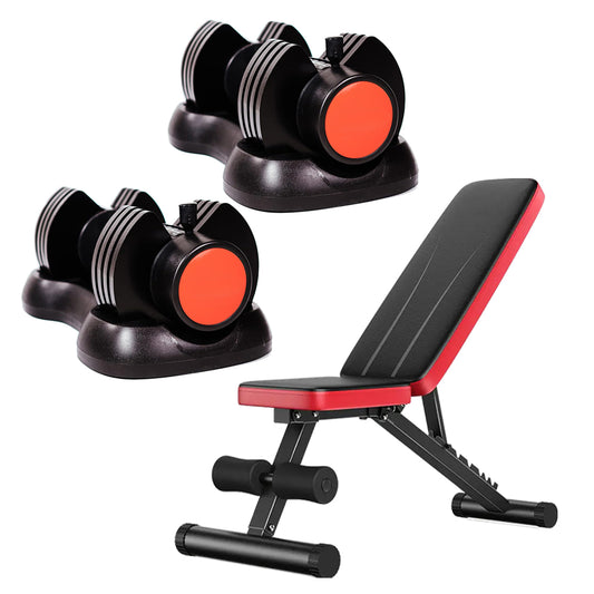 12.5kg Adjustable Dumbbell – 5-in-1 Quick Dial Weight Set | 2.5kg to 12.5kg Increments | Space-Saving Home Gym Fitness Equipment with Safety Lock