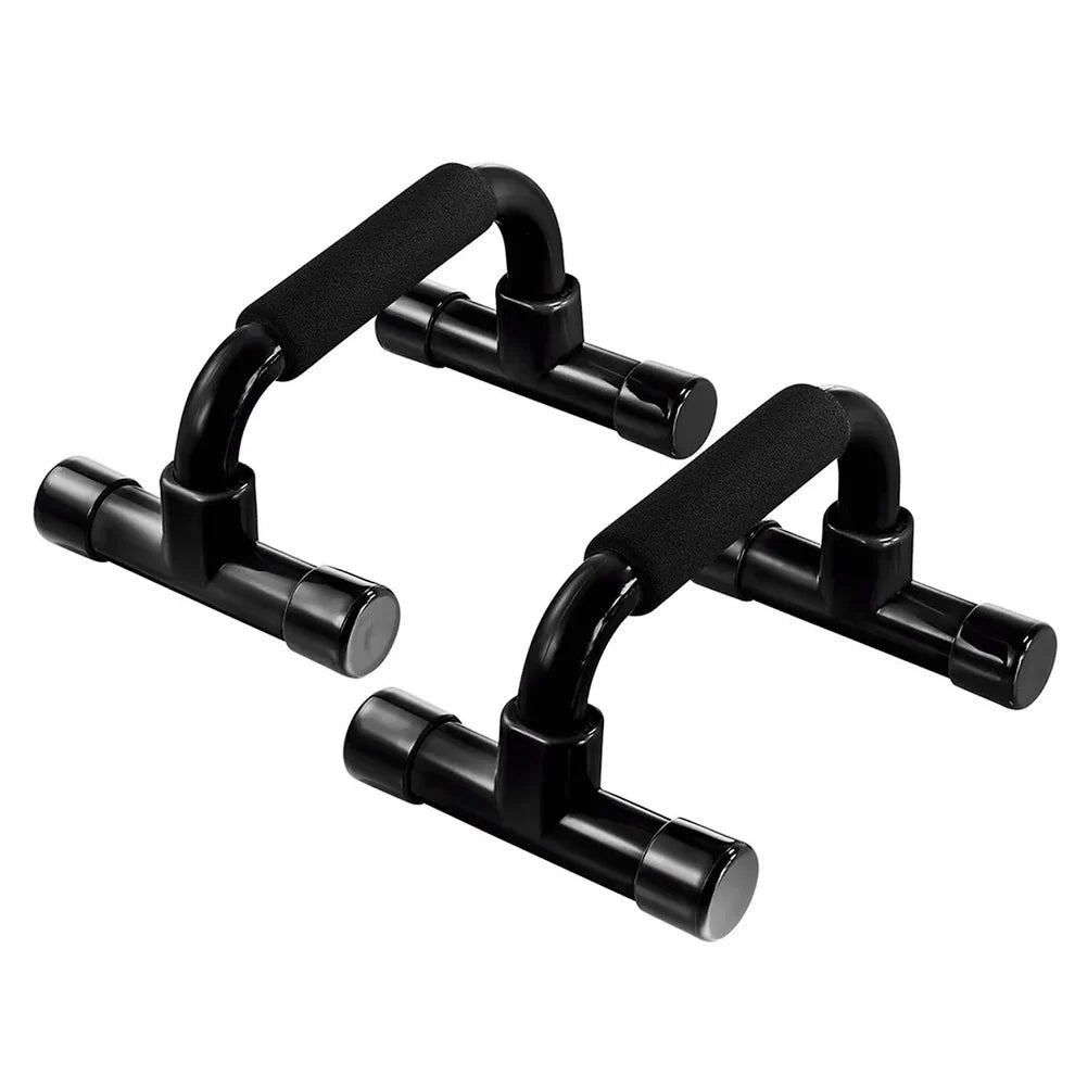 Black metal pull-up bar on a white background