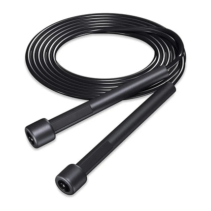 Black Skipping Rope – Adjustable Length Jump Rope for Cardio, Endurance & Fat-Burning Workouts at Home, Gym or Outdoor Fitness Training